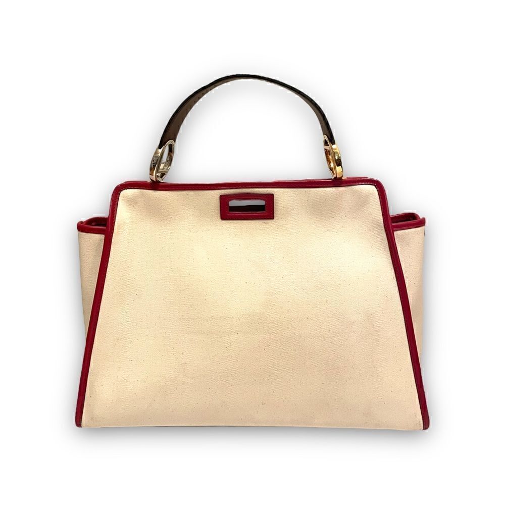 FENDI Crème & Red Medium Defender Cover - Picture 10 of 14